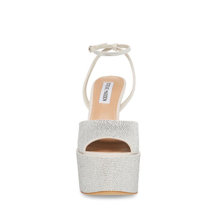 Sandalias Tacones Steve Madden Ria Mujer Plateadas | ES OJ4E08